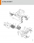 Stihl MS 200 T Gasoline Chainsaw Spare Parts